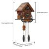 Kintrot Cuckoo Clock Traditional Black Forest Clock Antique Wooden Pendulum Quartz Wall Clock view 3
