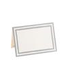 Caspari Border Stripe Place Cards in Silver Foil, 32 Included view 1