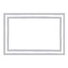 Caspari Border Stripe Place Cards in Silver Foil, 32 Included view 2
