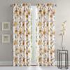 Sunclipse Modern Floral Warwick Window Curtain Panel, 50x95, Yellow view 1