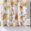 Sunclipse Modern Floral Warwick Window Curtain Panel, 50x95, Yellow view 3