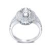 Bansriracha 100% 925 Sterling Silver Created Moissanite Gemstone Wedding Engagement Diamonds Ring Jewelry (Dark Blue, 6) view 2