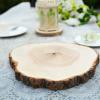 14-18 Inch Wide Natural Round Poplar Wooden Slices Discs for Rustic Wedding Centerpieces, Party Table Dcor, DIY Crafts, Cake Stands, Wood Burning, and Home Decorations view 4