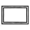 Caspari Border Stripe Place Cards in Black Foil, 32 Included view 2