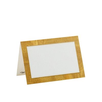 Caspari Gold Leaf Place Cards, 50 Included