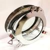 15" Canal Boat Porthole Window Silver Nickel Door Window Glass Porthole Home Decor view 2