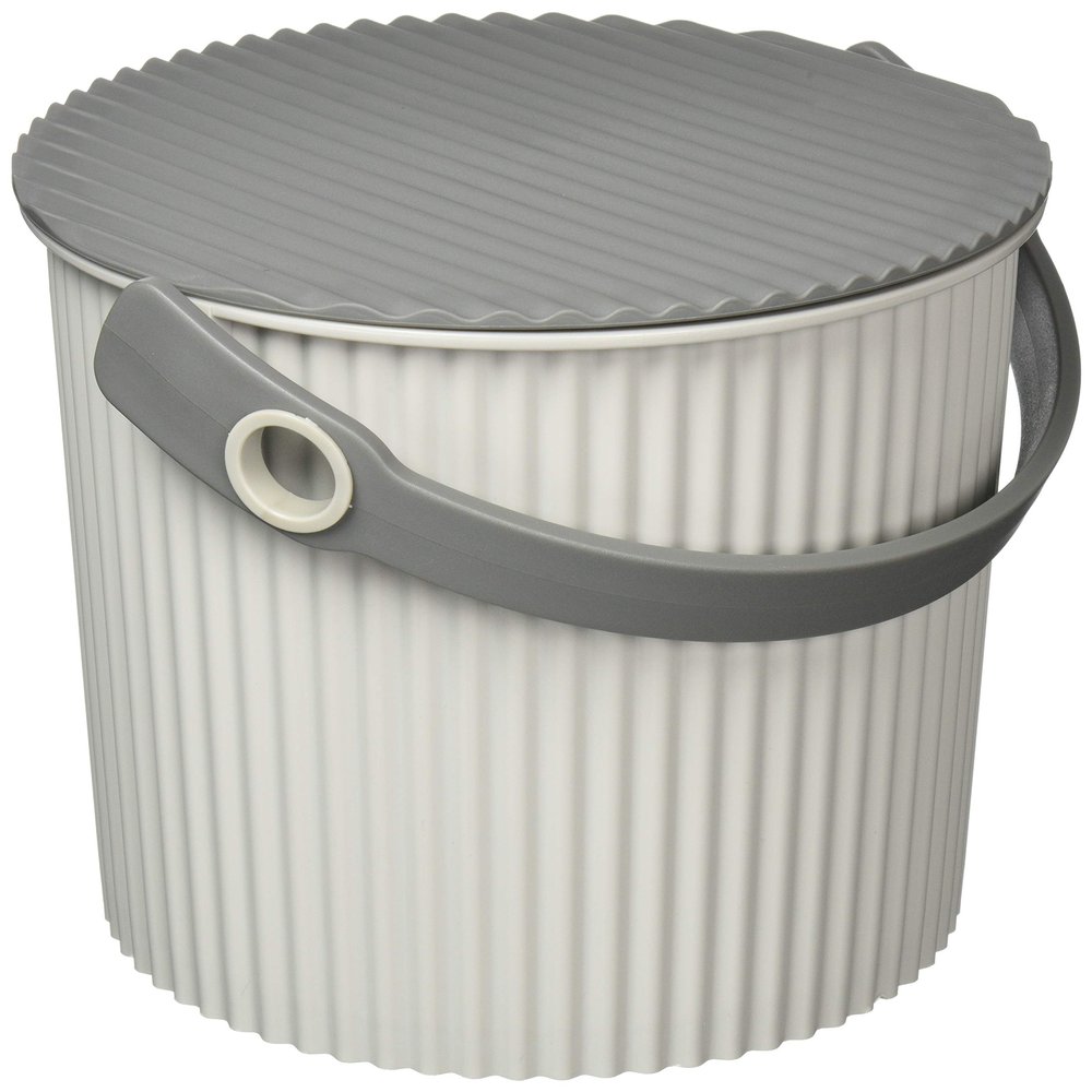 Hachimankasei 239734 Sceltevie Omnioutil Basket, Luxe Gray, Mini, 1.5 gal (4 L), Natural Luxe