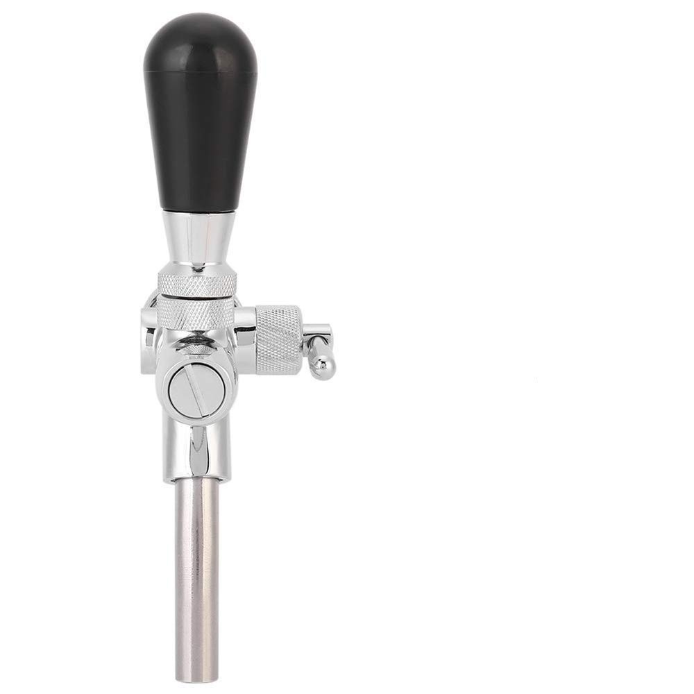 Adjustable Keg Beer Tap Faucet, Keg Beer Homebrewing Stainless Steel Tap with Ball Lock Liquid Control, 7.7 * 7.1inches