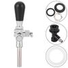Adjustable Keg Beer Tap Faucet, Keg Beer Homebrewing Stainless Steel Tap with Ball Lock Liquid Control, 7.7 * 7.1inches view 4