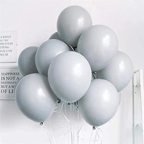 18 inch Pastel Balloons for Parties 10 pcs Macaron Latex Balloons for Birthday Wedding Engagement Anniversary Christmas Festival Picnic or Any Friends & Family Party Decorations-Gray