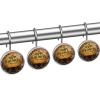 LORVIES Halloween Typographical Pumpkins Shower Curtain Hooks Set of 12, Stainless Steel Shower Hooks Decorative Hanger Rings Rust Resistant for Bathroom Kids Room Fashion Home Decor view 2