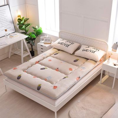 Japanese Floor Futon Mattress, Thick Soft Tatami Sleeping Pad Quilted Fitted Foldable Four Season Mattress Pad Roll Up Mat-b Full
