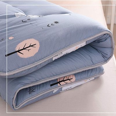Japanese Floor Futon Mattress, Thick Soft Tatami Sleeping Pad Quilted Fitted Foldable Four Season Mattress Pad Roll Up Mat-c King
