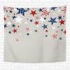 Topyee Home Decorative Tapestry Wall Hanging Blue Patriotic of Independence Day Red Star American Flag 60x80 Inch Tapestries Wall Blanket for Dorm Living Room Bedroom view 1