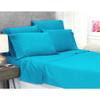 JESIRA Egyptian Cotton Sateen Weave Finish 6pc Sheet Set 10-12 inch deep Mattress 620 Thread Count Turquoise Solid,Emperor - 84" x 84" view 1