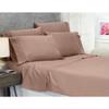 JESIRA Egyptian Cotton Sateen Weave Finish 6pc Sheet Set 10-12 inch deep Mattress 620 Thread Count Taupe Solid,Emperor - 84" x 84" view 1
