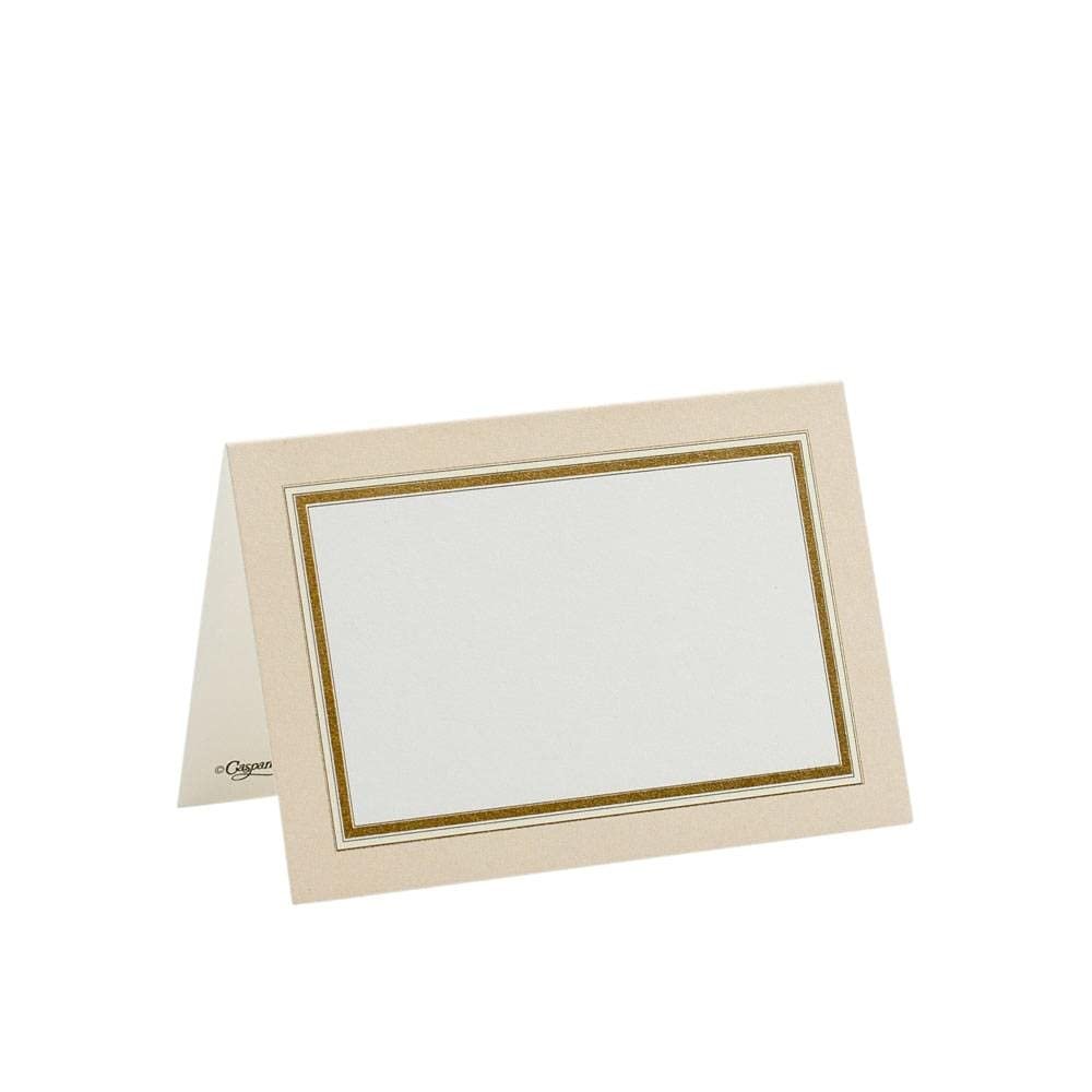 Caspari Gold Border Place Cards, 50 Included