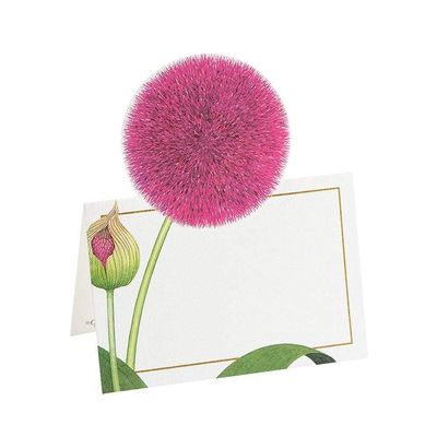 Caspari Karen's Alliums Die-Cut Place Cards, 40 Included