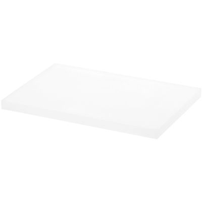 Plymor Frosted Rectangular Acrylic Display Base, 6" W x 4" D x 0.375" H