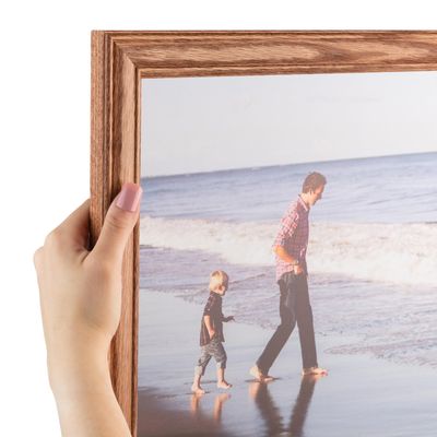 ArtToFrames 25x26 Inch Brown Picture Frame, This 1.25 Inch Custom Poster Frame is Honey - Comes with Economy Acrylic and Corrugated Backing (2WOM0066-59504-YHNY-25x26)
