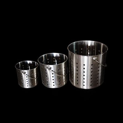 12L/20L/50L Big eye leaky bucket 20L/50L Small eye leaky bucket For family Juice Pressing Filter Peel residue Equipment (20L Big hole)