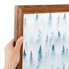 ArtToFrames 25x26 Inch Brown Picture Frame, This 1.25 Inch Custom Poster Frame is Walnut - Comes with Economy Acrylic and Corrugated Backing (2WOM0066-59504-YWAL-25x26) view 1