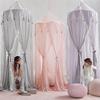 YUAKOU Princess Bed Canopy for Girls, Pink Kids Bed Net Canopy, Dreamy Play Tent for Girls Room Decor, Reading Nook Canopy for Children, Breathable Hanging Chiffon Dome Mosquito Net view 2