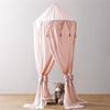 YUAKOU Princess Bed Canopy for Girls, Pink Kids Bed Net Canopy, Dreamy Play Tent for Girls Room Decor, Reading Nook Canopy for Children, Breathable Hanging Chiffon Dome Mosquito Net view 4