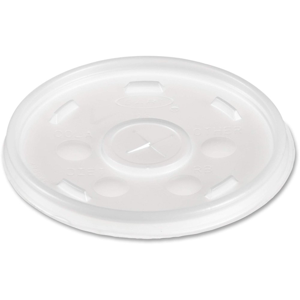 Dart Translucent Slotted Foam Cup Lids