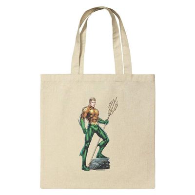 GRAPHICS & MORE Aquaman Character Grocery Travel Reusable Tote Bag