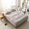 Japanese Floor Futon Mattress, Thick Soft Tatami Sleeping Pad Quilted Fitted Foldable Four Season Mattress Pad Roll Up Mat-a Queen view 1
