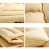 Japanese Floor Futon Mattress, Thick Soft Tatami Sleeping Pad Quilted Fitted Foldable Four Season Mattress Pad Roll Up Mat-Khaki 180x220cm(71x87inch) view 3