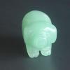 1.2'' Hand Carved Mixed Gemstone Crystal Pig Figurine Animal Carving (Green Aventurine, 5pcs) view 2