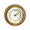Bey-Berk Personalized Cherry Wood Tide Clock, 9" Quartz Coastal Tide Indicator with Brass Bezel view 1