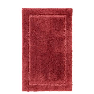 BrylaneHome BH Studio Luxe Bath Rugs - 20" W 60" L, Burgundy