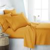 JESIRA Egyptian Cotton Sateen Weave Finish 6pc Sheet Set 10-12 inch deep Mattress 620 Thread Count Gold Solid,Emperor - 84" x 84" view 1