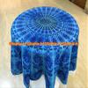 Beach Blue Throw Sheet Mandala Cloth Roundie Round Round Boho Picnic Yoga Yoga Gypsy Beach Garden Indian Towel Mat Cotton Hippy Tapestry Table Round With Beautiful Tassels (Pattern008, 48 Inches) view 2