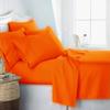 JESIRA Egyptian Cotton Sateen Weave Finish 6pc Sheet Set 10-12 inch deep Mattress 620 Thread Count Orange Solid,Emperor - 84" x 84" view 1