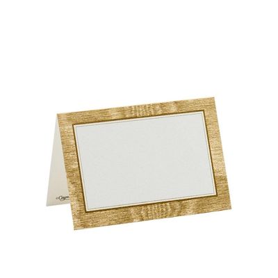 Caspari Moir Place Cards in Gold, 50 Included