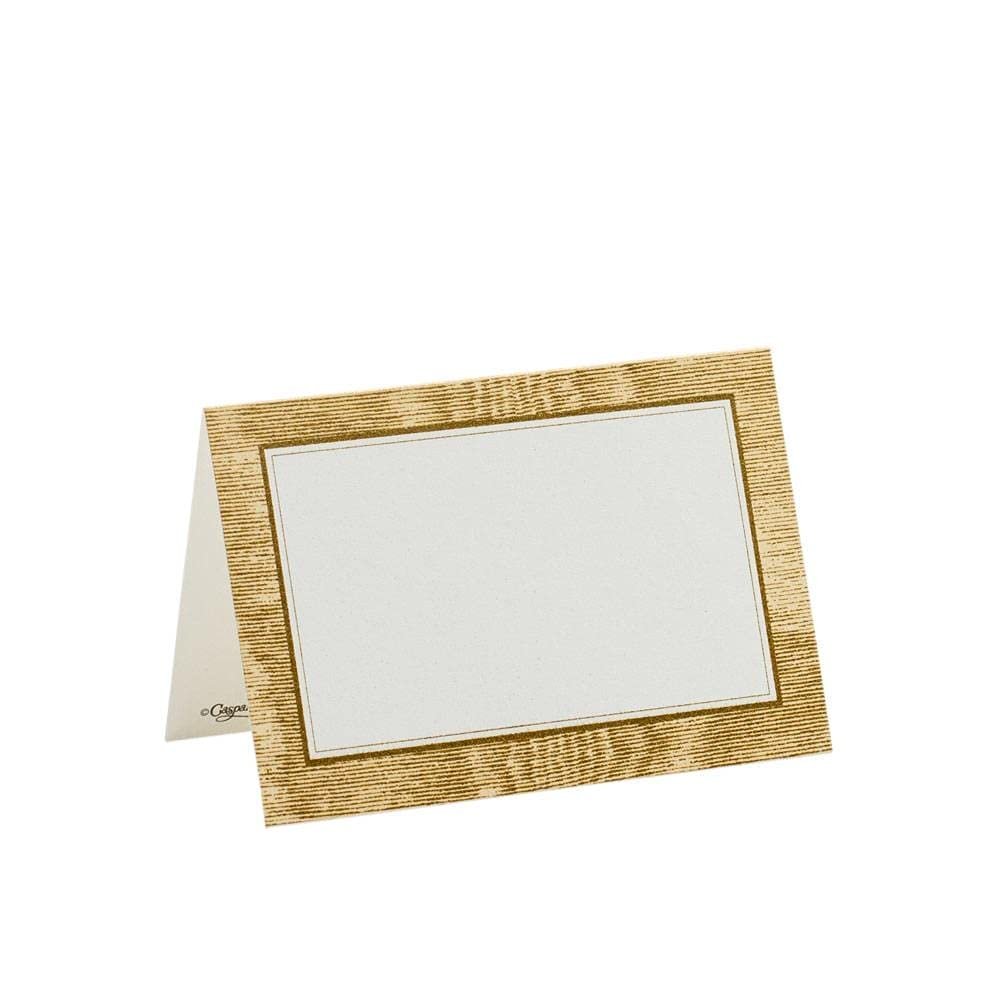 Caspari Moir Place Cards in Gold, 50 Included