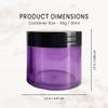Beauticom 30G/30ML(1 Oz) Round Clear Jars with Flat Top Lids for Make Up Powders, Pigments, Lotions, Creams, Lip Balm, Lip Gloss, Samples - BPA Free (12 Jars, Purple (Black Lid)) view 4