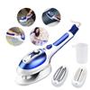 Beewanta Travel Clothes Steamer, Portable Handheld Travel Garment Steamers Vertical and Flat Ironing Handheld Fabric Steamer for Home and Travel Friendly (Color : Blue) view 1