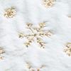 Christmas Tree Skirt - 48 inches Large White Luxury Faux Fur Tree Skirt Christmas Decorations Holiday Thick Plush Tree Xmas Ornaments (White/Gold) view 4