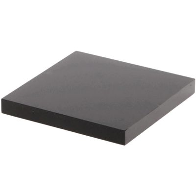 Plymor 3" W x 3" D x 0.375" H Black Acrylic Square Display Base