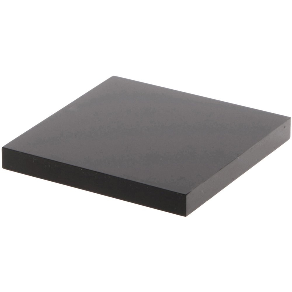 Plymor 3" W x 3" D x 0.375" H Black Acrylic Square Display Base