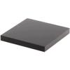 Plymor 3" W x 3" D x 0.375" H Black Acrylic Square Display Base view 1