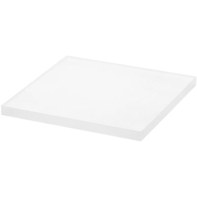 Plymor Frosted Square Acrylic Display Base, 5" W x 5" D x 0.375" H