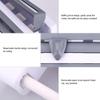 3 in 1 Wall-Mount Storage Rack for Kitchen/Bathroom. Spice Organizer Rack with Paper Towel Holder/Tinfoil/Preservative Film Dispenser(Blue) view 4