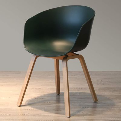 Nordic Solid Wood Dining Chair, Modern Armchair, Ergonomic Design, for Restaurant/Office/Counter/Family