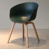 Nordic Solid Wood Dining Chair, Modern Armchair, Ergonomic Design, for Restaurant/Office/Counter/Family view 1